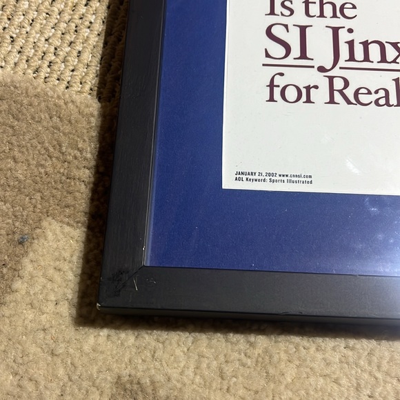 Sports illustrated framed cover - the cover no one would pose for. - Picture 3 of 7